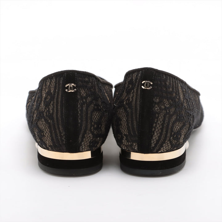 Top Quality Chanel Coco Race Flap Pumps 37  Black Pearl