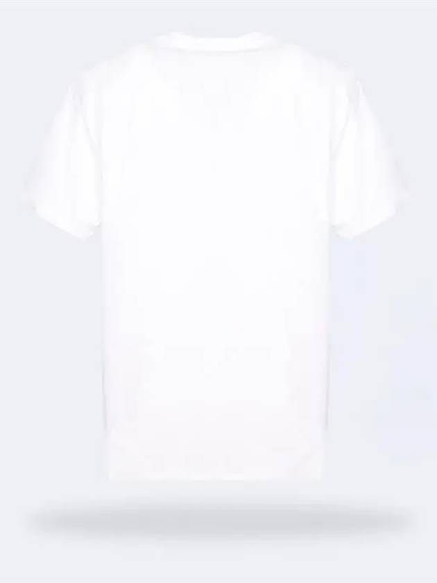 Burberry Deer Embroidered Logo Oversized Short Sleeve T-Shirt White