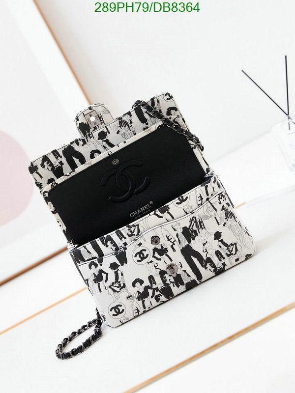 Top Quality Chanel Medium White Black Canvas Karl Lagerfeld 25cm