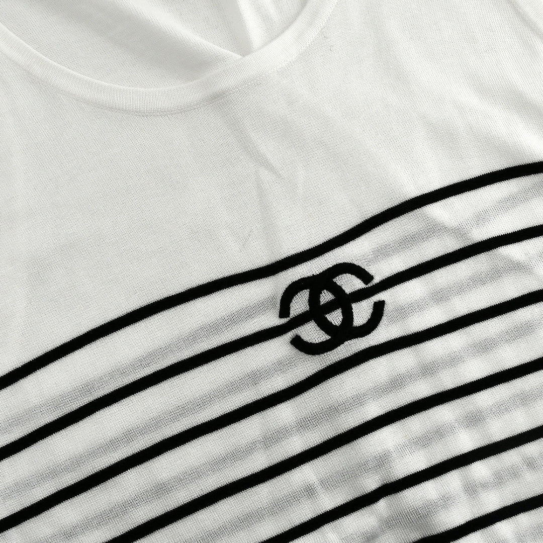 Top Quality Chanel CC striped cotton top #42