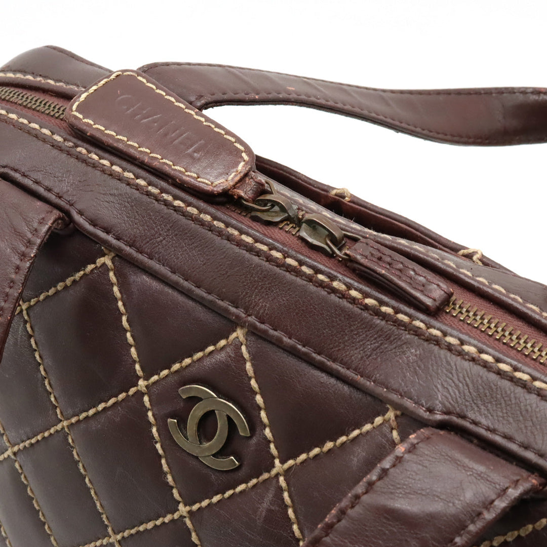 Top Quality Chanel Top Quality Chanel WILDSTETCH COCOMARK TORETH BAG HANDBAG LEADER BRUN TEA TORETH DEPARTS A14693