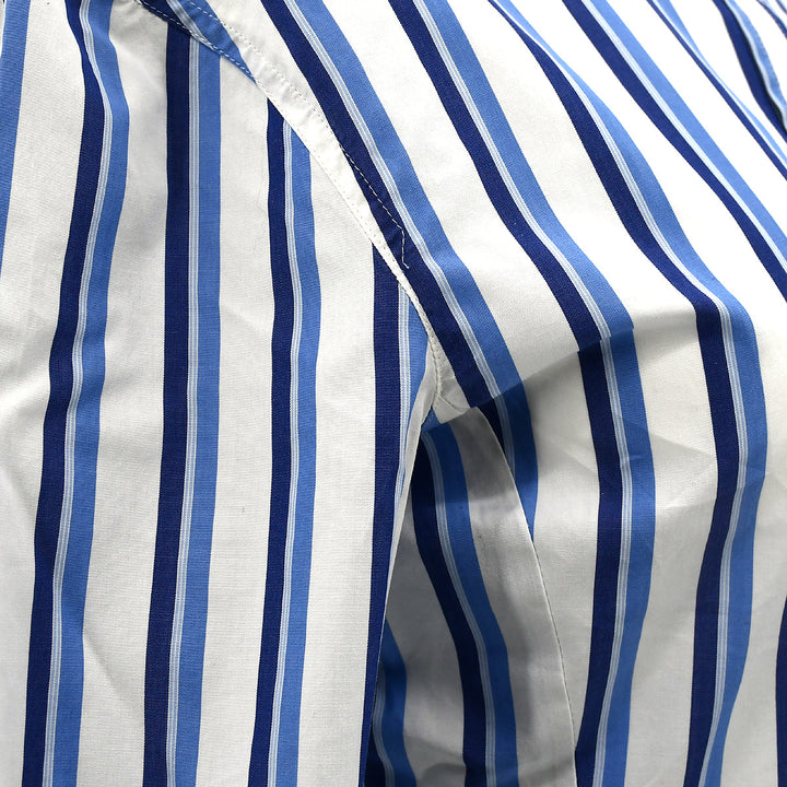 Top Quality Chanel Shirt Blouse White Blue