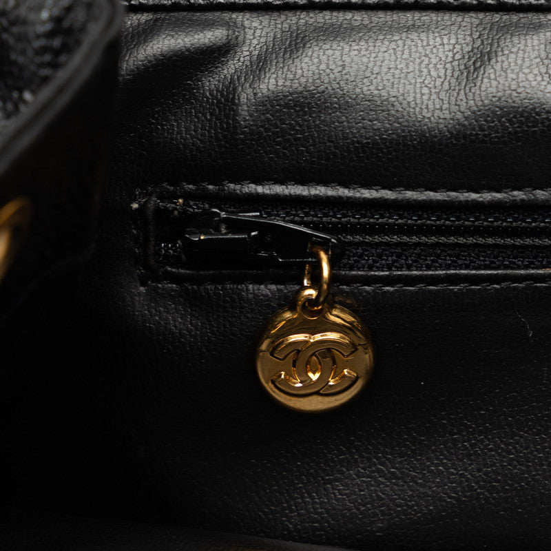 Top Quality Chanel Vintage Decacoco Cocomark Rucksack Black Caviar   CHANEL