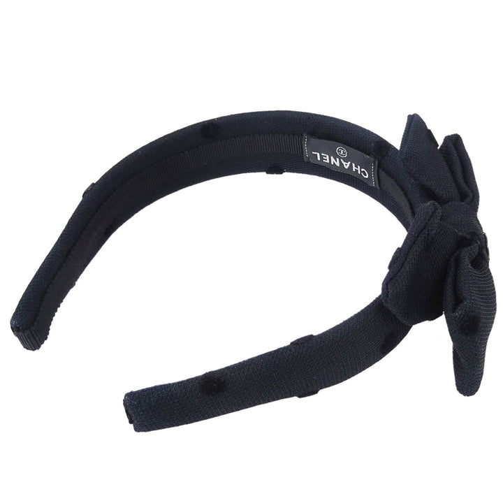 Top Quality Chanel Bow Headband Black