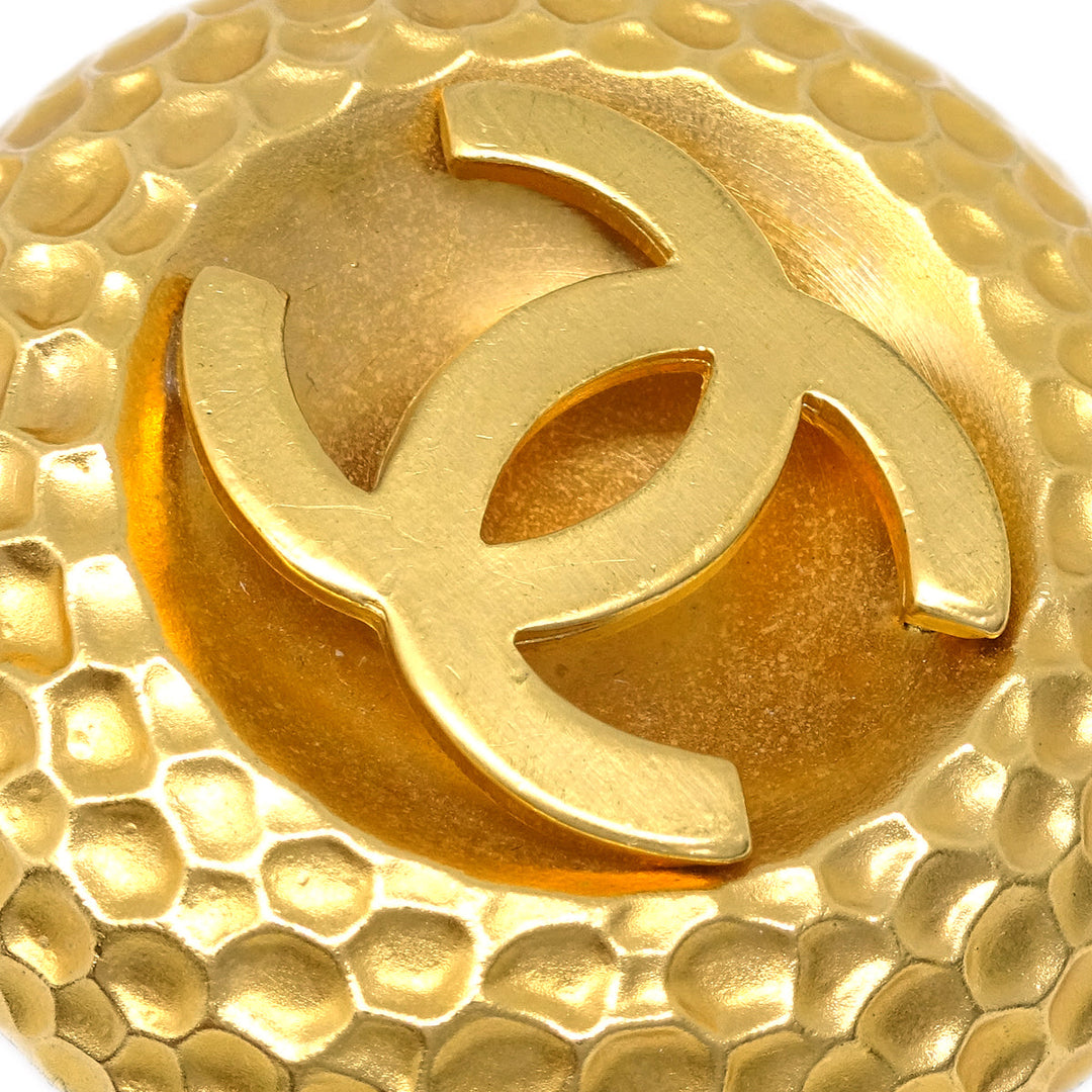 Top Quality Chanel Button Earrings Gold Clip-On 29