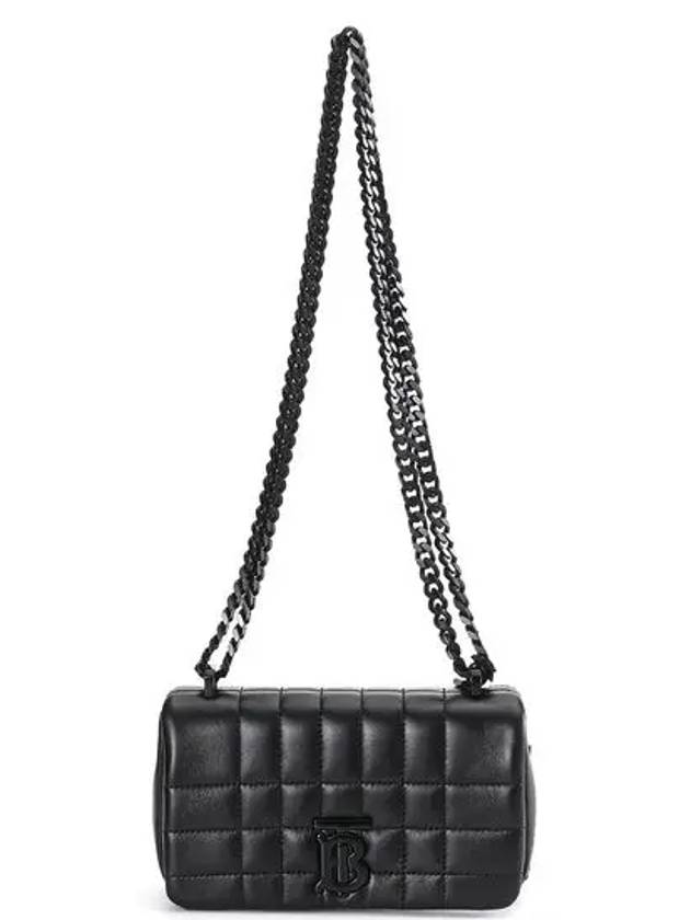 Burberry Lola Quilting Leather Small Shoulder Bag Black
