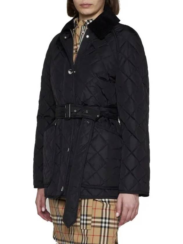 Burberry Diamond Quilted Nylon Jacket Black