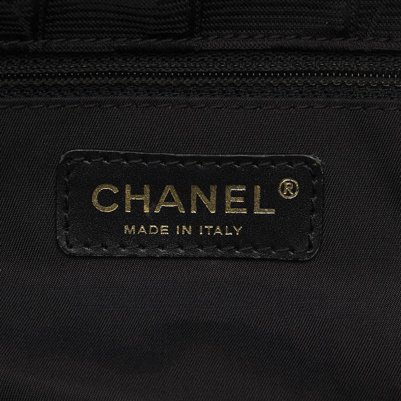 Top Quality Chanel New Label Line Messengers Bag Gold   houlder Bag Black Nylon  CHANEL