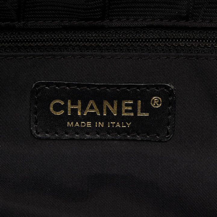 Top Quality Chanel New Label Line Messengers Bag Gold   houlder Bag Black Nylon  CHANEL