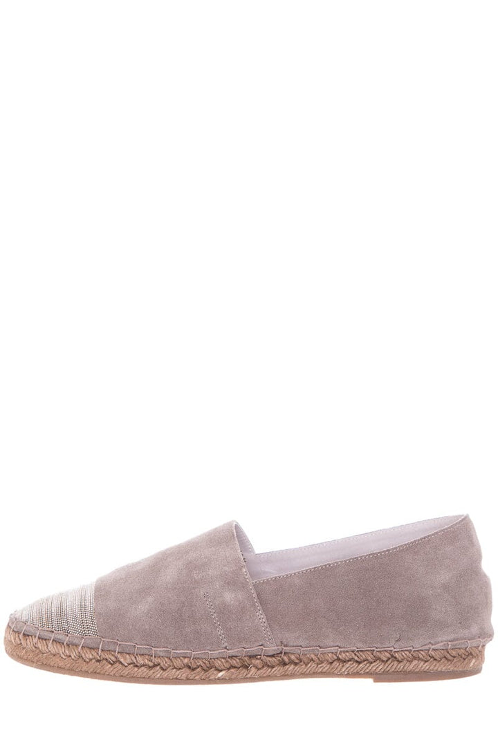 Brunello Cucinelli Taupe Suede Espadrille SZ 40.5