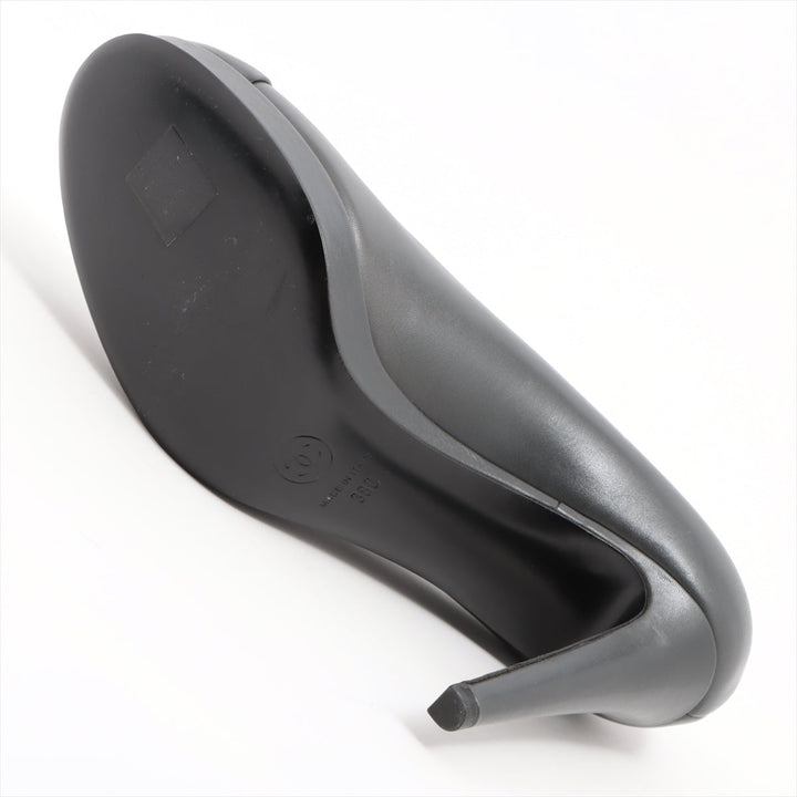 Top Quality Chanel Coco Leather Pump 38C  Black X Grey G30389