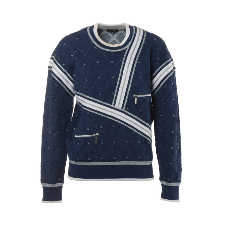 Top Quality Chanel Coco P54 Cotton x Polyester s 36  Blue
