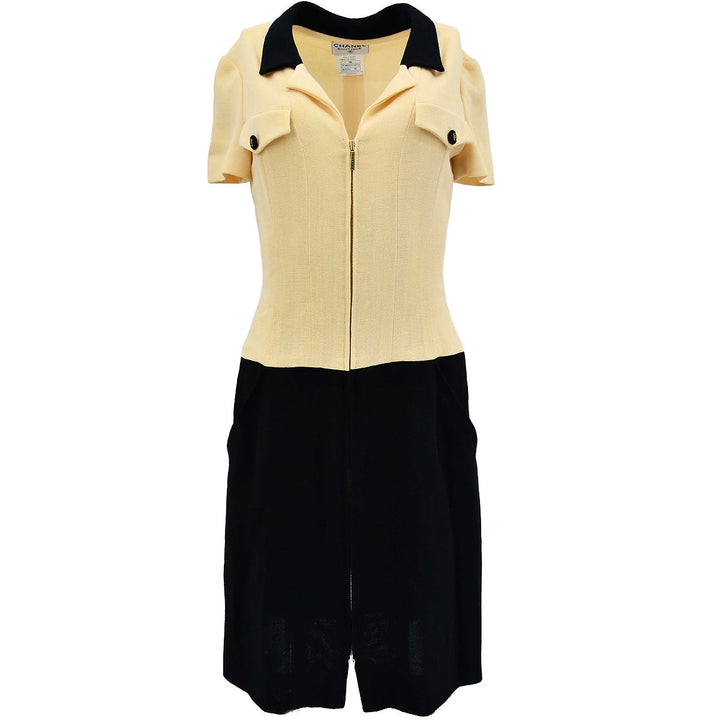Top Quality Chanel Dress Ivory Black P95 #40