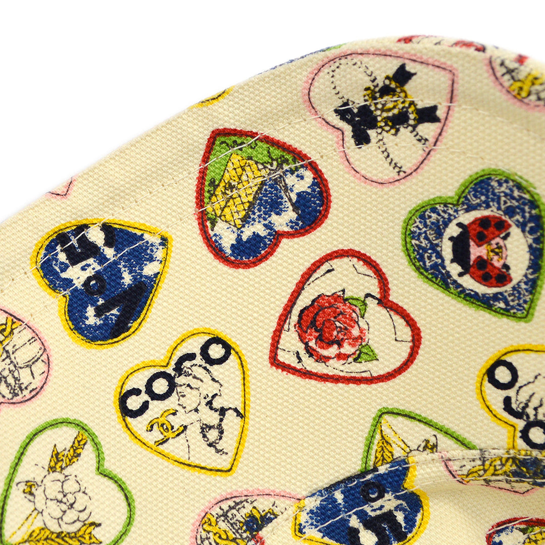 Top Quality Chanel Ivory Valentine Cap Hat #M Small New