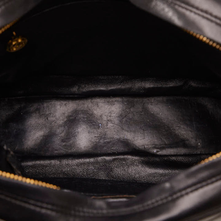 Top Quality Chanel Vintage Tassel Flap Shoulder Bag in Lambskin Black
