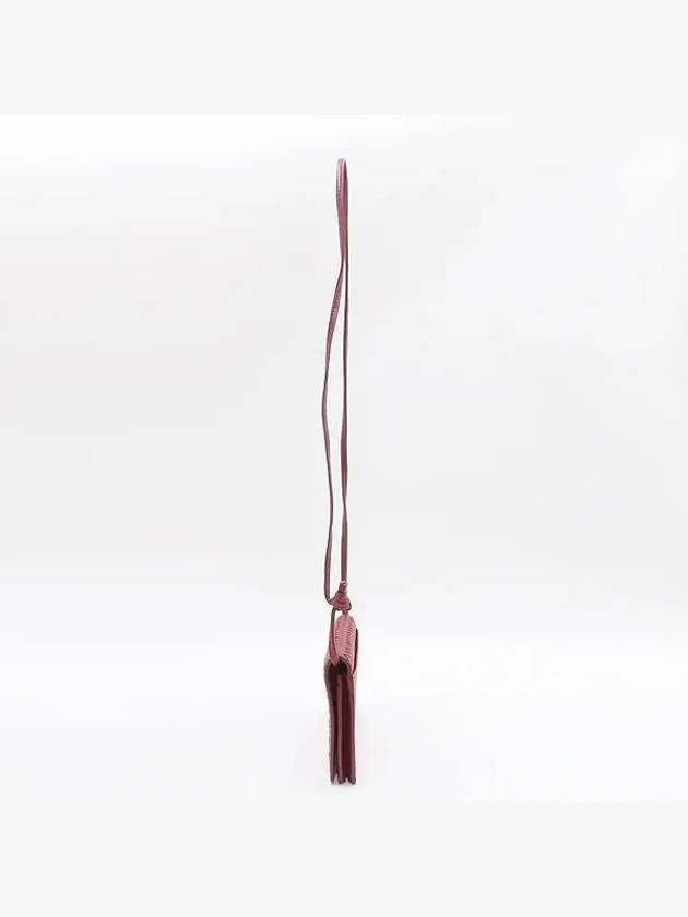 Bottega veneta 598290 Red Intrecciato WOC Mini Cross Bag