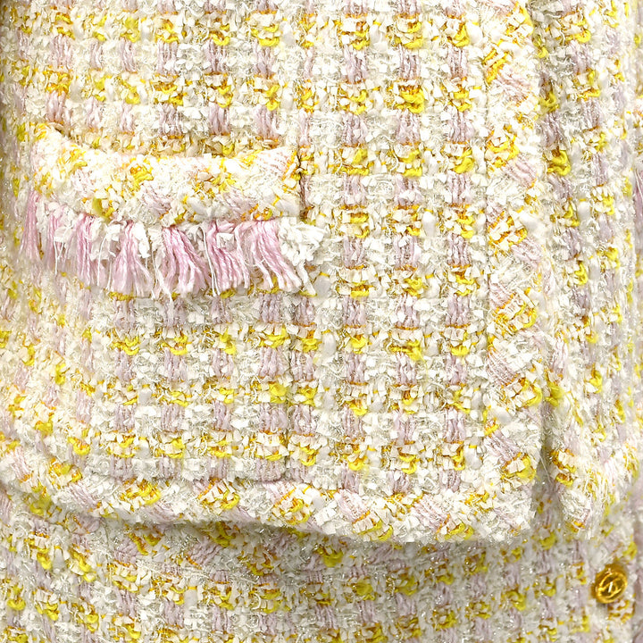 Top Quality Chanel Setup Suit Jacket Skirt Yellow 28 #42
