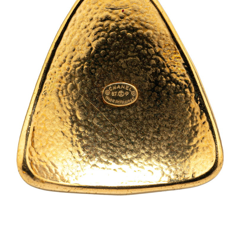 Top Quality Chanel Vintage Coco Mark Triangle Earrings