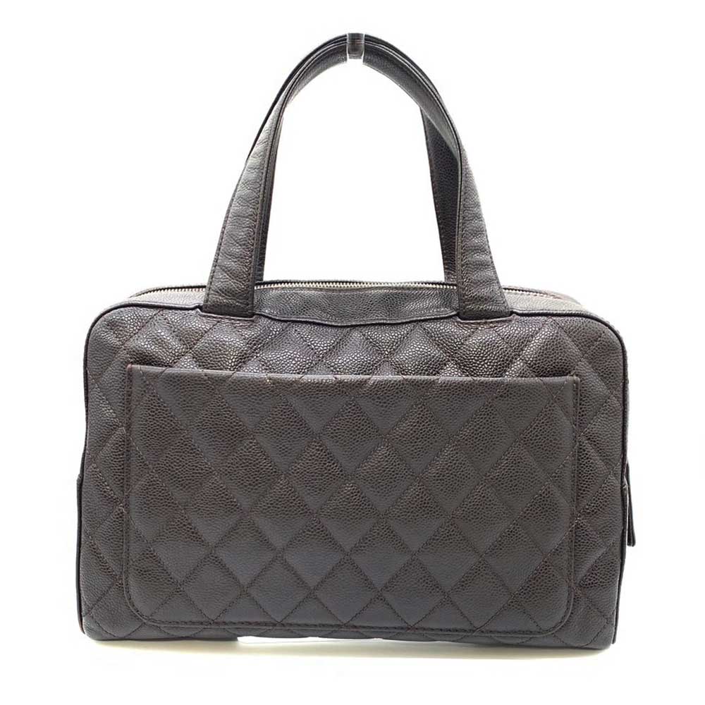 Top Quality Chanel Caviar Skin Matelasse Mini Boston Bag