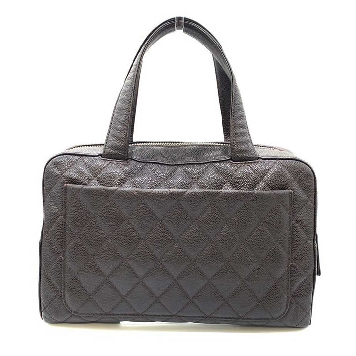 Top Quality Chanel Caviar Skin Matelasse Mini Boston Bag