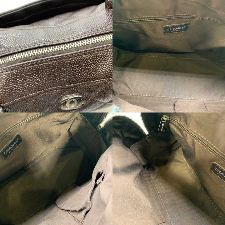 Top Quality Chanel Caviar Skin Matelasse Mini Boston Bag