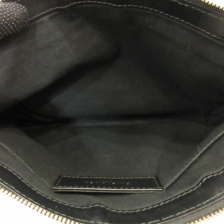 Top Quality Balenciaga Denim Canvas Leather Clutch Bag