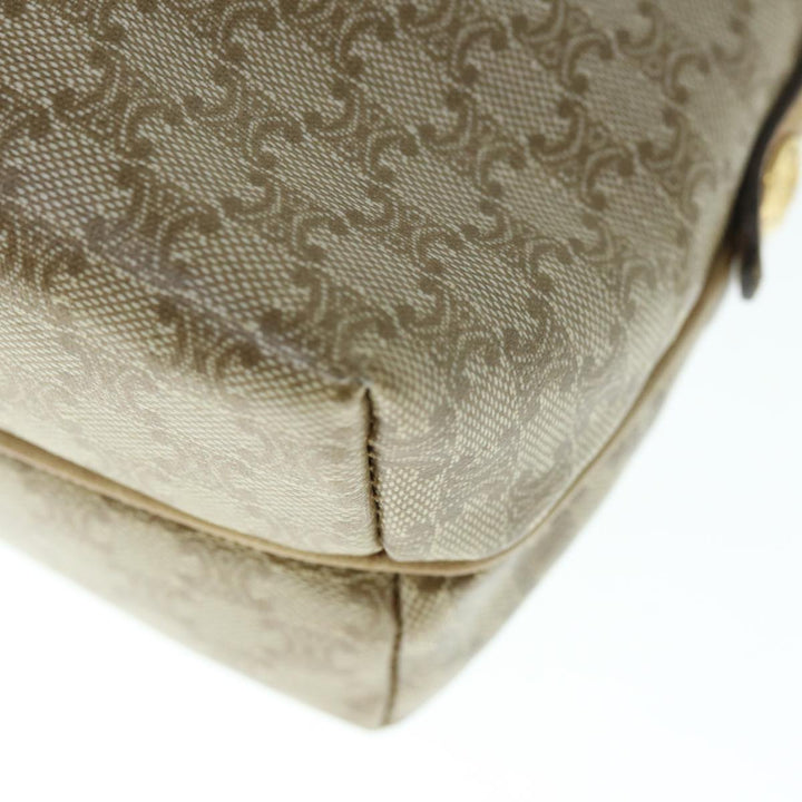 Celine Macadam Canvas Shoulder Bag Beige Auth 60008