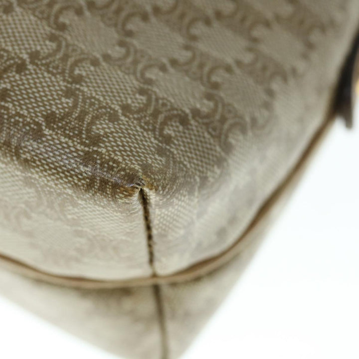 Celine Macadam Canvas Shoulder Bag Beige Auth 60008