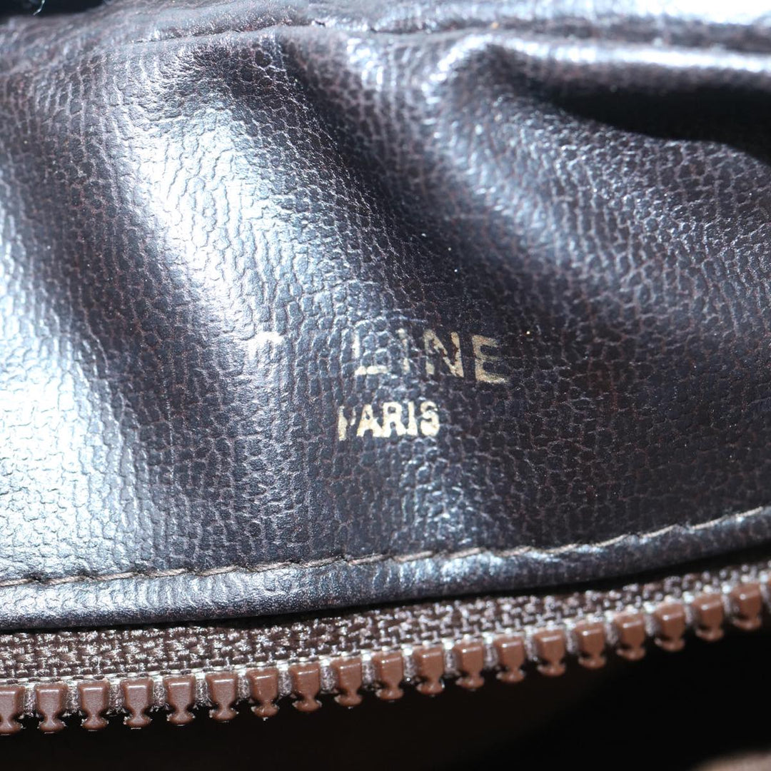 Celine Macadam Canvas Shoulder Bag Beige Auth 60008