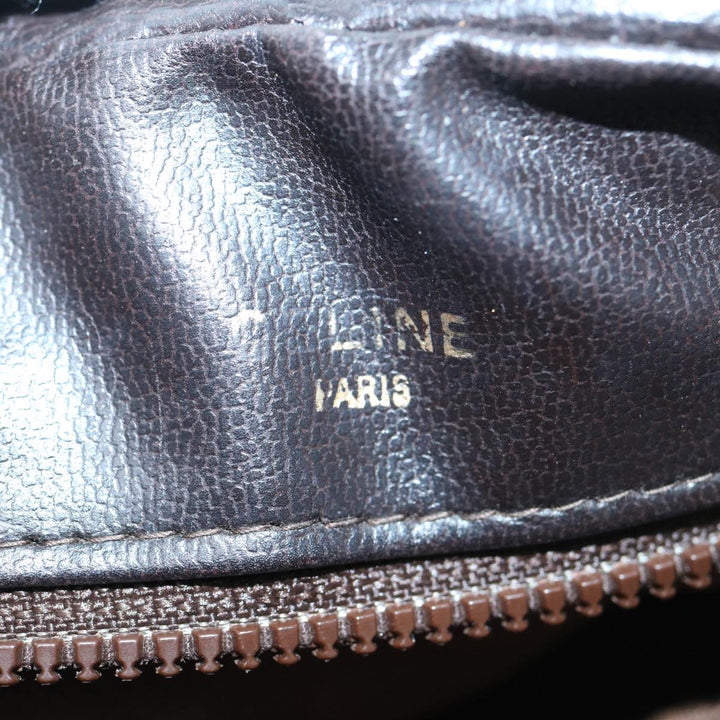 Celine Macadam Canvas Shoulder Bag Beige Auth 60008
