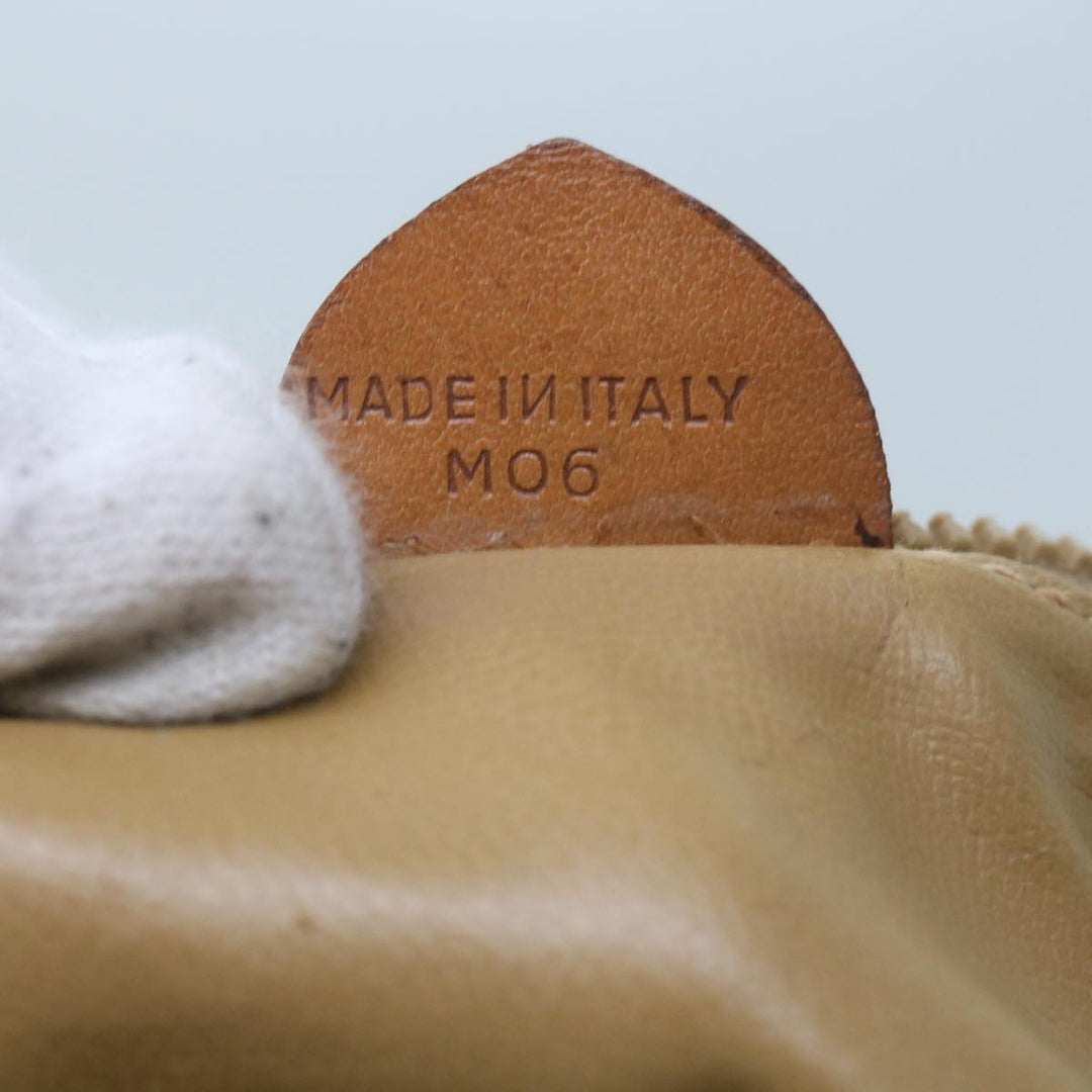 Celine Macadam Canvas Shoulder Bag Beige Auth 60074
