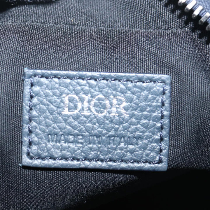 CHRISTIAN Top quality Dior Trotter Canvas Shoulder Bag Navy Auth 60082A