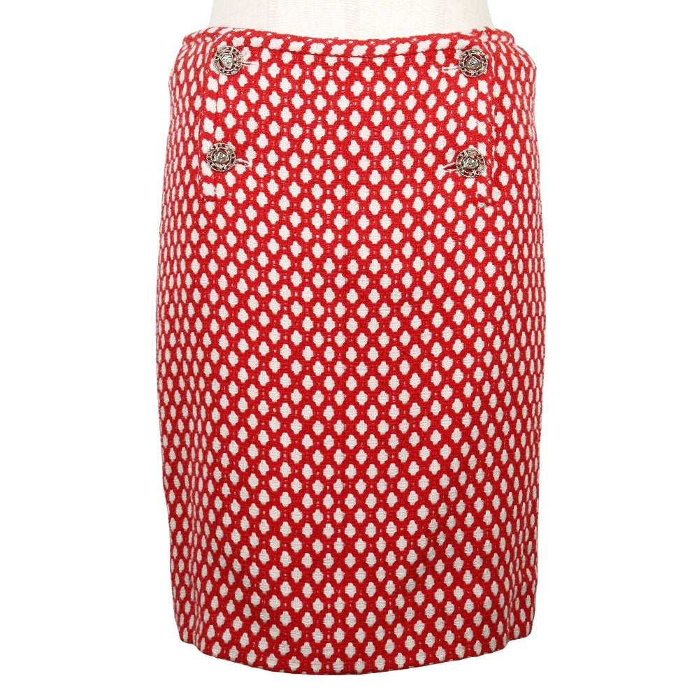Top Quality Chanel Skirt Rayon Bamboo Cotton Red