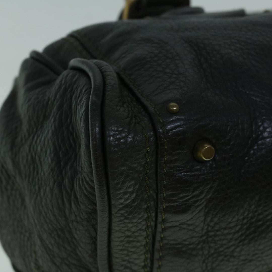 Chloe Paddington Hand Bag Leather Khaki 60289