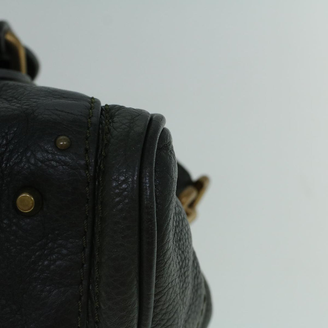 Chloe Paddington Hand Bag Leather Khaki 60289