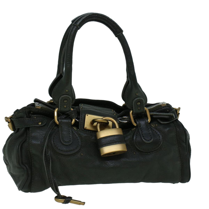 Chloe Paddington Hand Bag Leather Khaki 60289