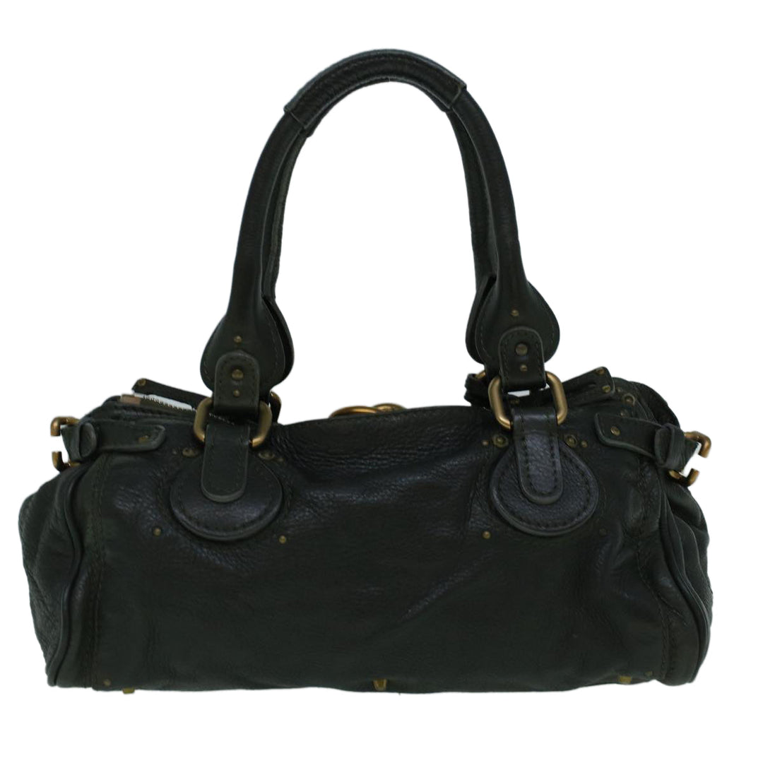 Chloe Paddington Hand Bag Leather Khaki 60289