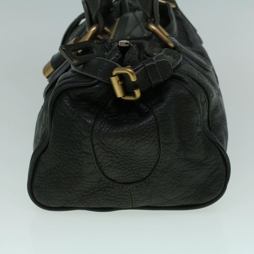 Chloe Paddington Hand Bag Leather Khaki 60289