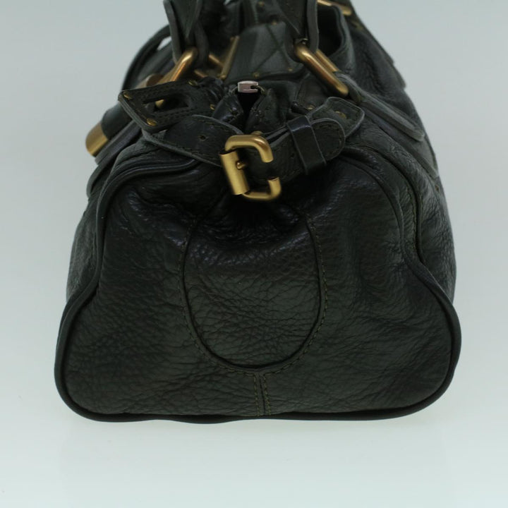 Chloe Paddington Hand Bag Leather Khaki 60289