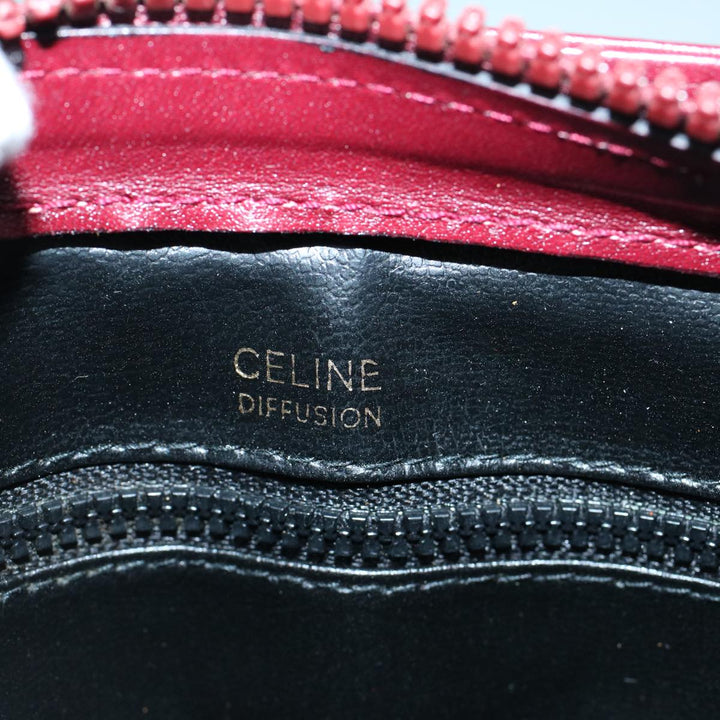 Celine Macadam Canvas Shoulder Bag Suede Bordeaux  60346