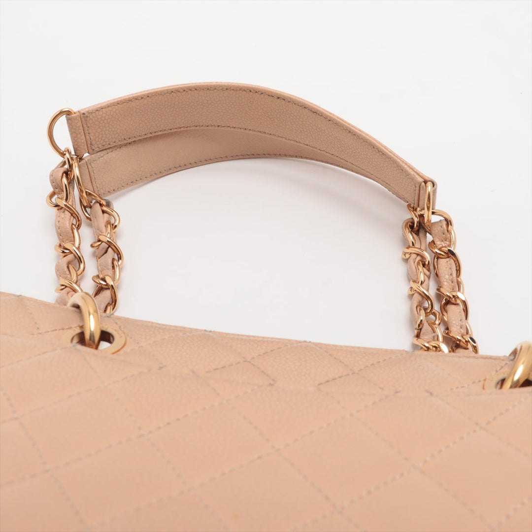 Top Quality Chanel GST Caviar S Chantrotot Bag Beige G