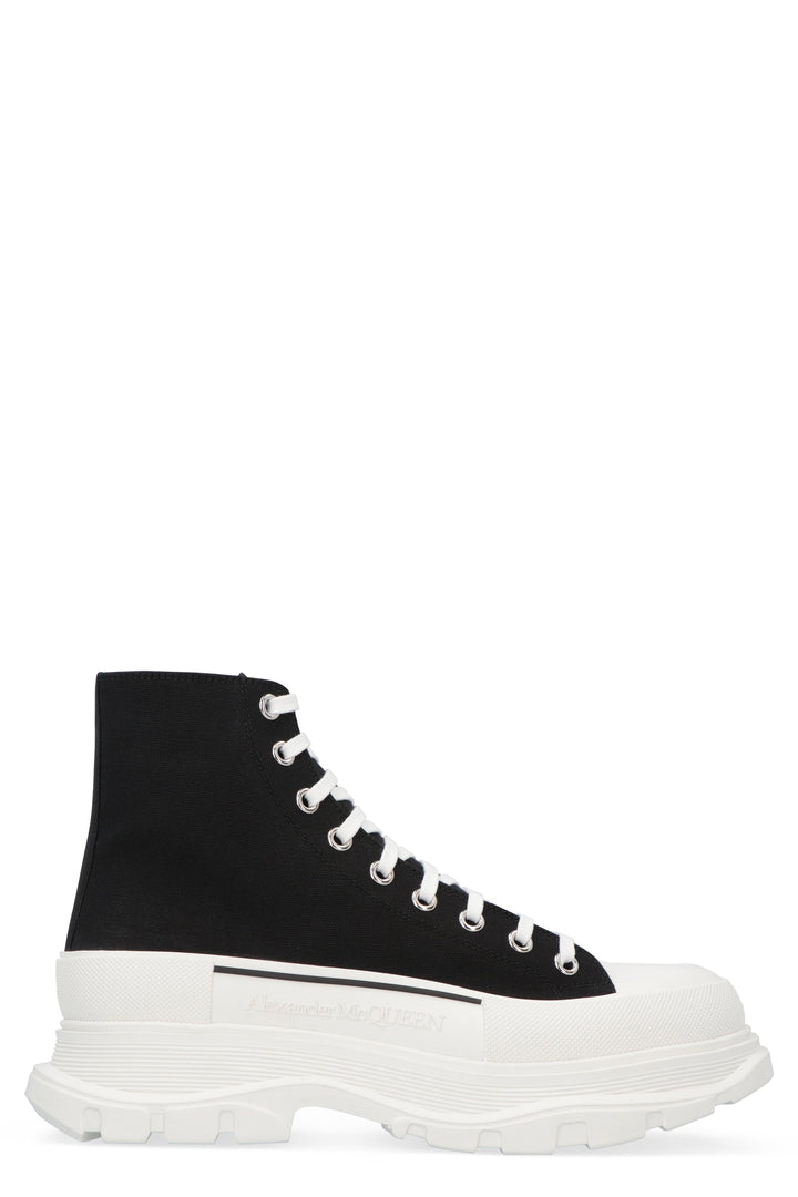 TREAD SLICK LACE-UP ANKLE BOOTS