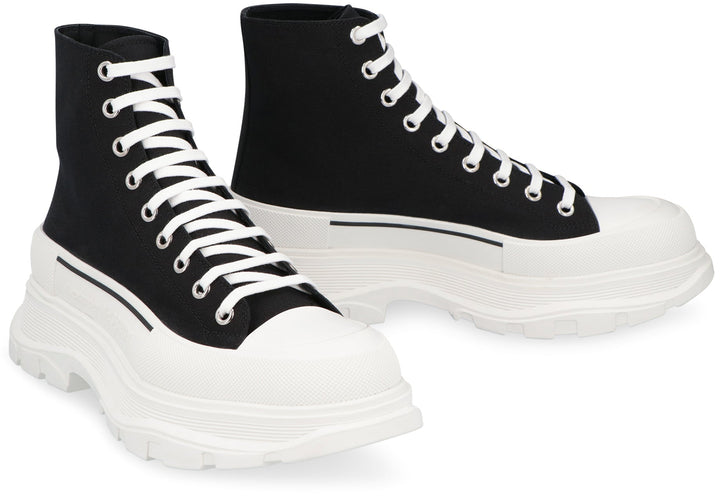 TREAD SLICK LACE-UP ANKLE BOOTS