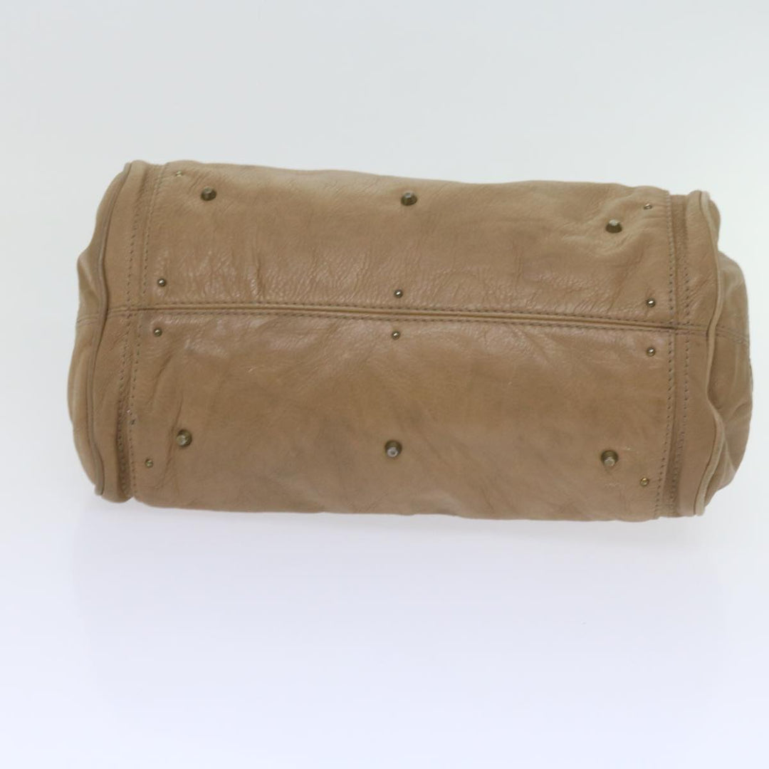 Chloe Paddington Hand Bag Leather Beige 60548