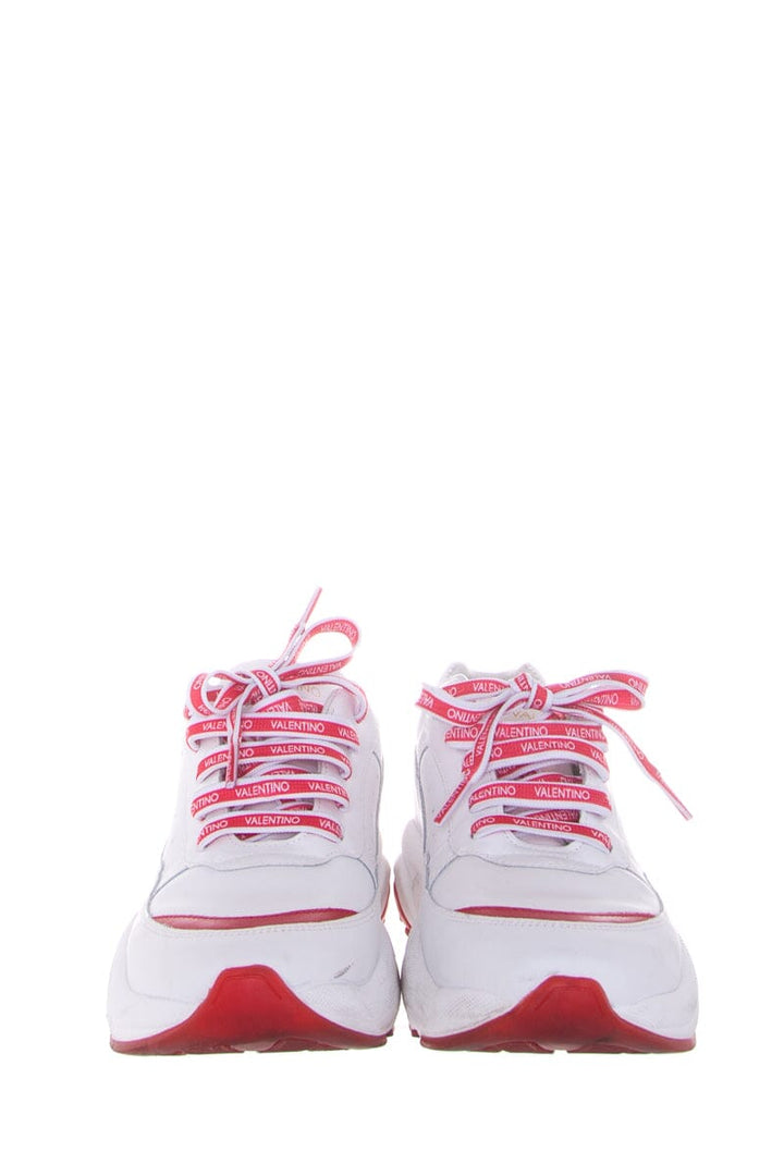 Valentino White And Red Sneakers SZ 9.5