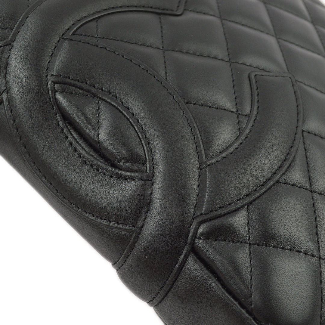 Top Quality Chanel Black Calfskin Cambon Ligne Shoulder Bag