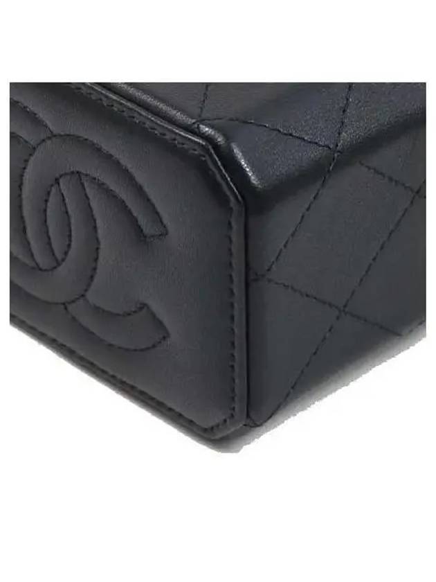 AP3459 Black Lambskin Mini Vanity Chain Cross Bag Chanel