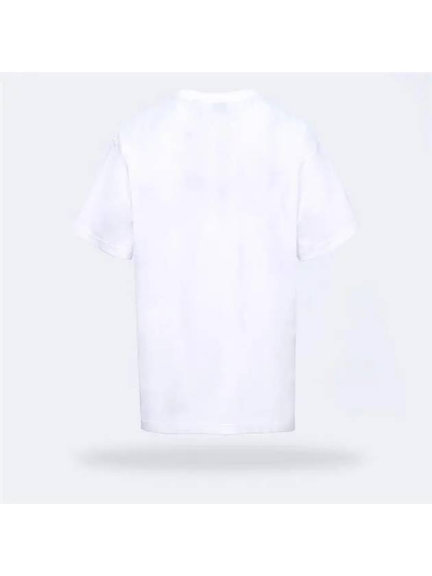 Burberry WoMen's Logo Print Cotton Oversized Short Sleeve T-Shirt White