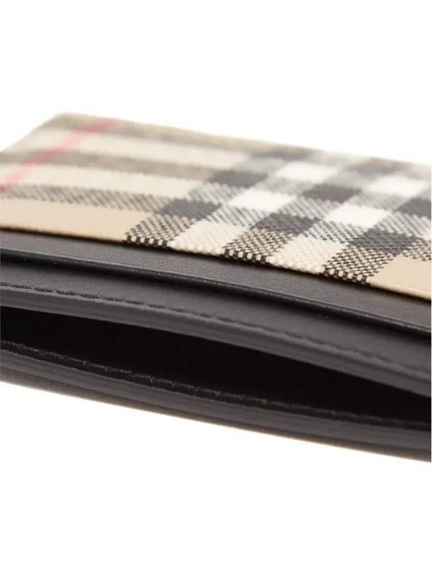 Burberry Men's Vintage Check Card Wallet Beige