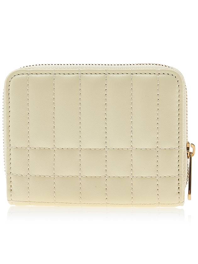 Burberry Quilted Leather Lola Zipper Card Wallet Yellow